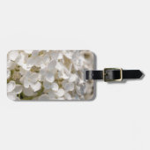 Kleine witte bloemen bagagelabel (Voorkant horizontaal)