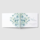 Kleine witte bloemen bruiloft gastenboek (Volledig)