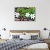 kleine witte bloemen canvas afdruk (Insitu (Slaapkamer))