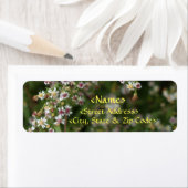 Kleine witte bloemen etiket (Insitu)