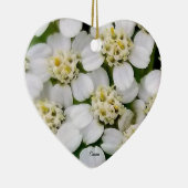 Kleine witte bloemen Keramisch Ornament (Rechts)