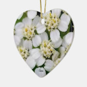 Kleine witte bloemen Keramisch Ornament (Links)