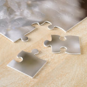 Kleine witte bloemen legpuzzel (Zijkant)