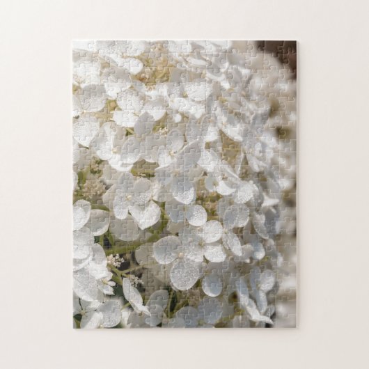 Kleine witte bloemen legpuzzel (Verticaal)