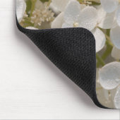 Kleine witte bloemen muismat (Hoek)