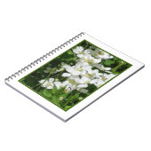 Kleine witte bloemen notitieboek (Linkerzijde)