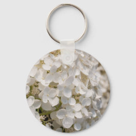 Kleine witte bloemen sleutelhanger