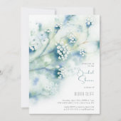 Kleine witte bloemen Vrijgezellenfeest Kaart (Voorkant)