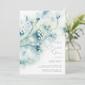 Kleine witte bloemen Vrijgezellenfeest Kaart (Staand voorkant)