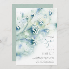 Kleine witte bloemen Vrijgezellenfeest Kaart