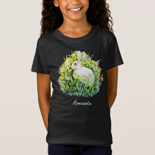 Kleine witte bloesem t-shirt (Voorkant)