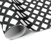 Kleine witte diamanten op zwart cadeaupapier (Rol Hoek)