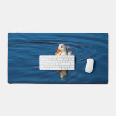 Kleine witte duck Reflecties Bureaumat (Keyboard & Muis)