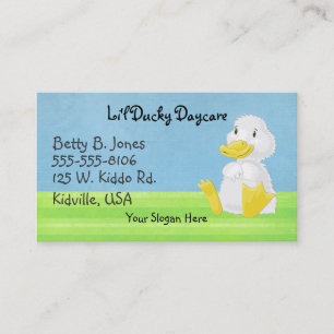 Kleine witte ducky Visitekaartjes