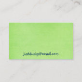 Kleine witte ducky Visitekaartjes (Achterkant)