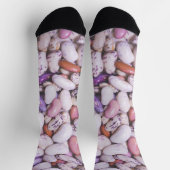 Kleine witte en paarse coole bonen sokken (Top)