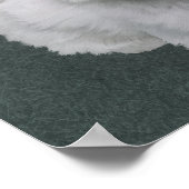 Kleine witte-hondenhuisportret poster (Hoek)