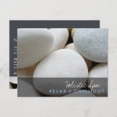 Kleine witte keien Natuur Foto Moderne Briefkaart (Voorkant / Achterkant)