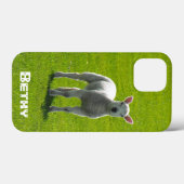 Kleine witte Lamb en jouw naam Case-Mate iPhone Case (Achterkant (horizontaal))