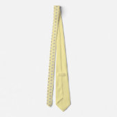 Kleine witte madeliefjes bloemen boter geel madeli stropdas (Achterkant)