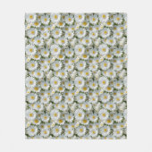 Kleine witte madeliefjes fleece deken (Voorkant)