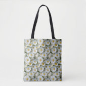 Kleine Witte Madeliefjes Tote Bag (Voorkant)
