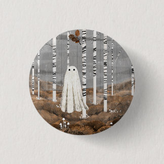 Kleine Witte Paddenstoelen Ronde Button 3,2 Cm