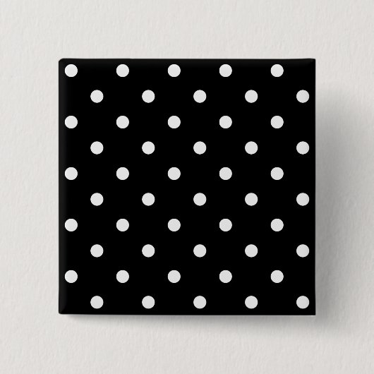 Kleine witte poka Dots Vierkante Button 5,1 Cm (Voorkant)