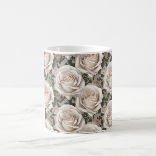 Kleine witte rozen koffiemok (Center)