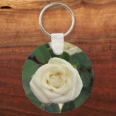 Kleine witte rozenSleutelhanger Sleutelhanger (Voorkant)
