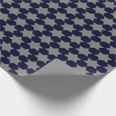 Kleine witte sterren cadeaupapier (Hoek)