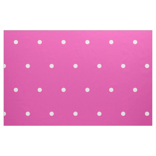 Kleine witte stippen op diva roze stof (Fat Quarter)