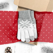 Kleine witte stippen op rode kerst tissuepapier