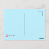 Kleine witte uil - blanco briefkaart (Achterkant)