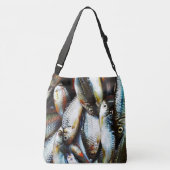 Kleine witte vis crossbody tas (Achterkant)