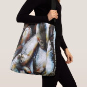 Kleine witte vis crossbody tas (Dichtbij)