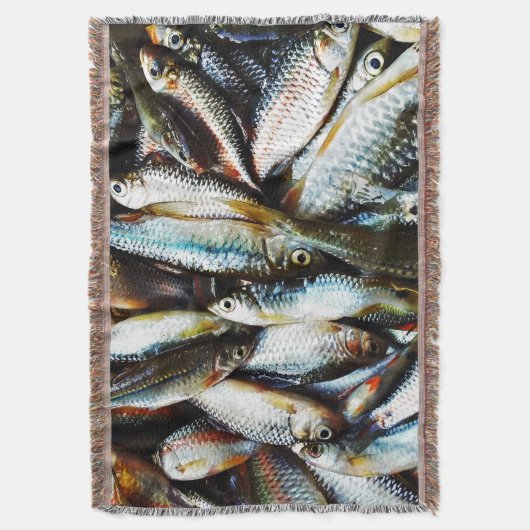 Kleine witte vis deken (Voorkant Verticaal)