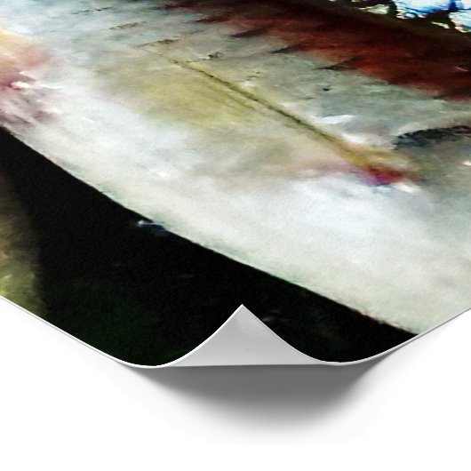 Kleine witte vis poster (Hoek)