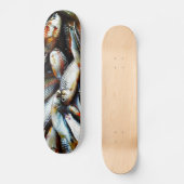 Kleine witte vis skateboard (Voorkant)