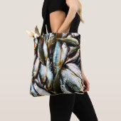 Kleine witte vis tote bag (Dichtbij)