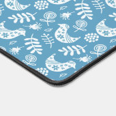 Kleine witte vogels bureaumat (Hoek)