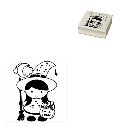 kleine wittekaart rubberstempel (Gestempeld)