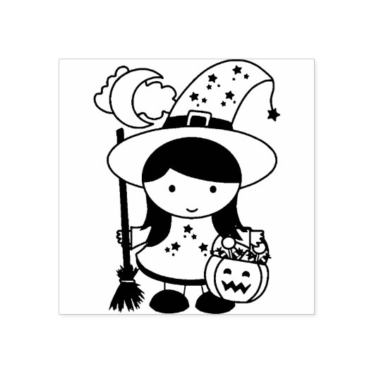 kleine wittekaart rubberstempel (Afrduk)