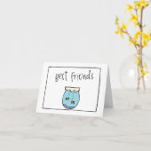 kleine wobblies beste vrienden kaart (Gele Bloem)