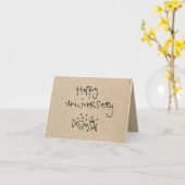 kleine wobblies verjaardagskaart kaart (Gele Bloem)