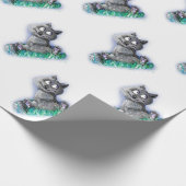 Kleine wolf cadeaupapier (Hoek)