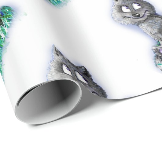 Kleine wolf cadeaupapier (Rol Hoek)