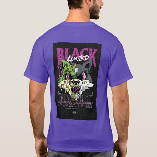 Kleine wolf t-shirt (Achterkant)