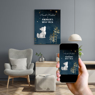 Kleine wolf thema baby kinderkamer decor perfect poster