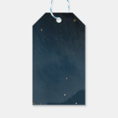 Kleine wolf thema baby shower gunst cadeau cadeaulabel (Achterkant)